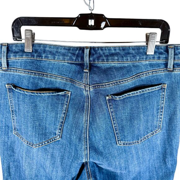 Talbots Women's 12 Medium Dark Blue Wash Barely Boot Jeans Closet Essential - Picture 9 of 11